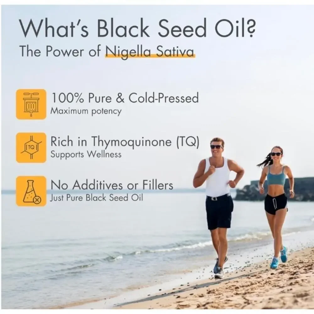 Adalin Black Seed Oil 250ml | Cold Pressed, Glass Bottle, Pure TQ 2.1–2.7% NEW - Picture 2 of 16